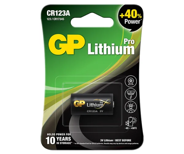 BATERIA PARA CAMARA CR123A GP