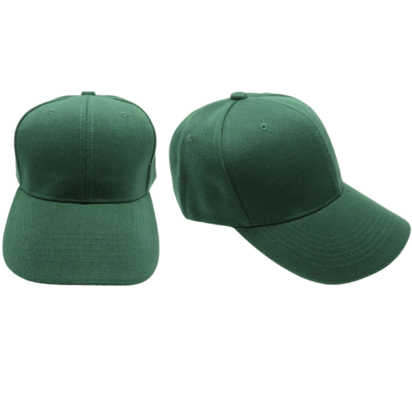 GORRA ACRILICA PARA BORDAR VERDE OSCURO