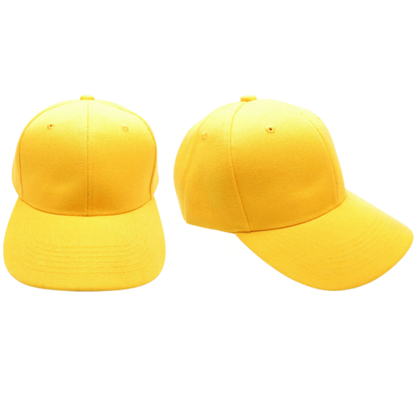 GORRA ACRILICA PARA BORDAR AMARILLA
