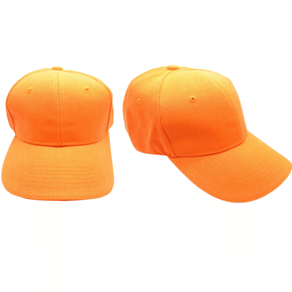 GORRA ACRILICA PARA BORDAR NARANJA