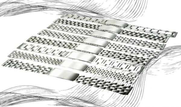 PULSO ACERO PLATEADO18MM/10